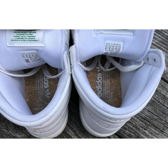 Adidas FW4145 Mens Top Ten The Clean Classics All White Basketball Shoes Sz 9.5 main image 6